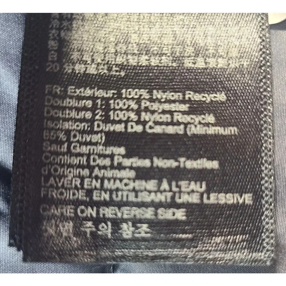 Marmot Stockholm II Down Puffer Jacket Mens Large Onyx Gray Quilted Pockets FLAW - Picture 9 of 10